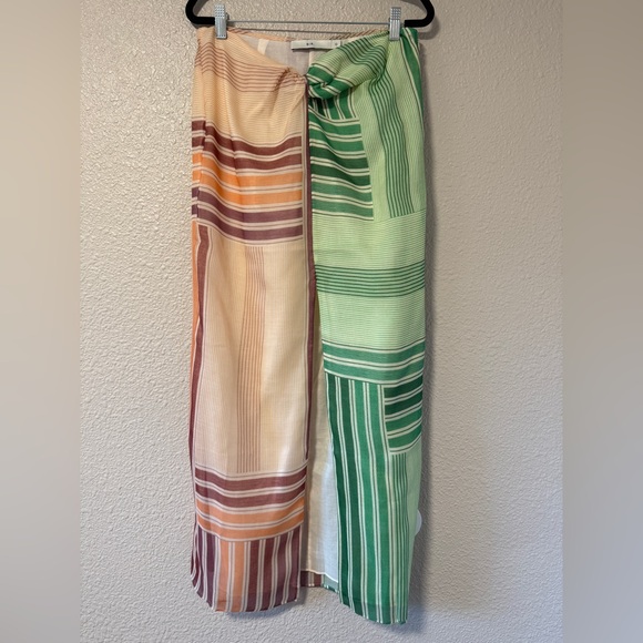 NWOT SIR The Label Marisol Twist Silk Wool Maxi Skirt Beach Vacation Resort M - Picture 2 of 6